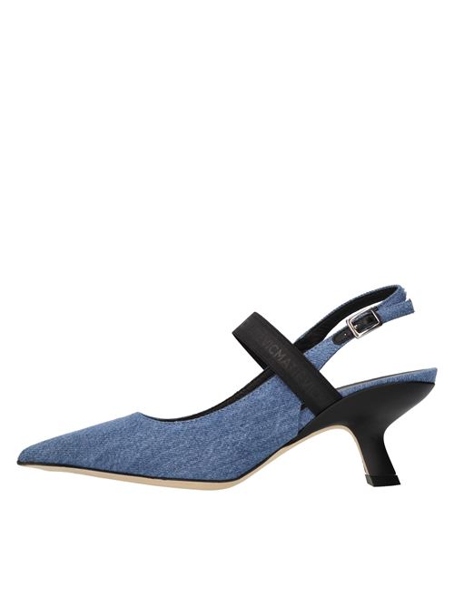 Décolleté slingback in denim VIC MATIE' | 1E1118DGA06E960505JEANS-NERO